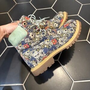 Timberland Floral Fabric Boots